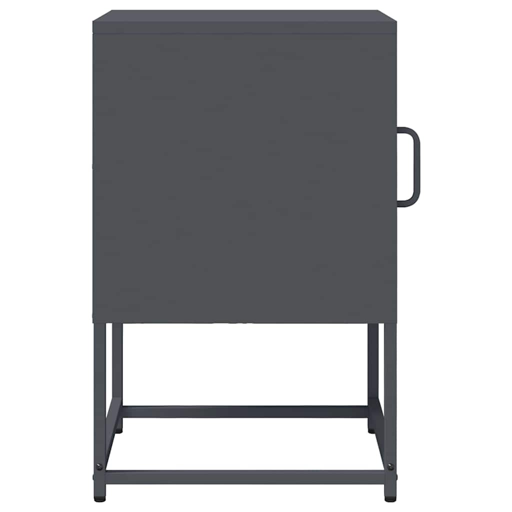 Bedside Cabinet Anthracite 36x39x60.5 cm Cold-rolled Steel