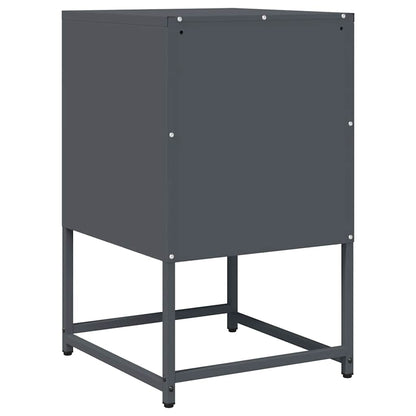 Bedside Cabinet Anthracite 36x39x60.5 cm Cold-rolled Steel