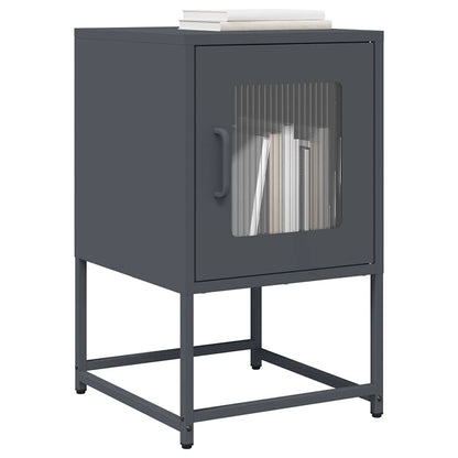 Bedside Cabinet Anthracite 36x39x60.5 cm Cold-rolled Steel