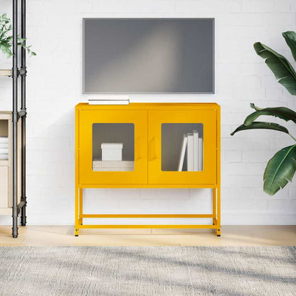 TV Cabinet Mustard Yellow 68x39x60.5 cm Cold-rolled Steel