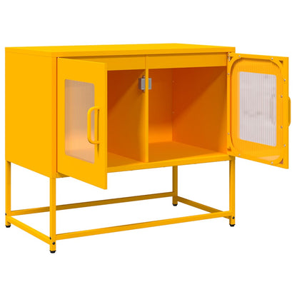 TV Cabinet Mustard Yellow 68x39x60.5 cm Cold-rolled Steel