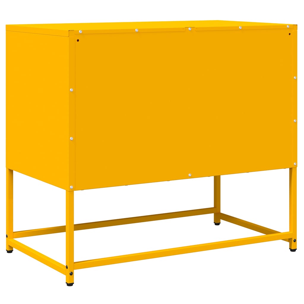 TV Cabinet Mustard Yellow 68x39x60.5 cm Cold-rolled Steel