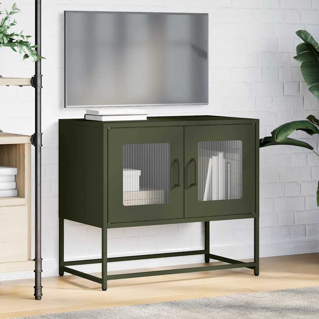 TV Cabinet Olive Green 68x39x60.5 cm Cold-rolled Steel