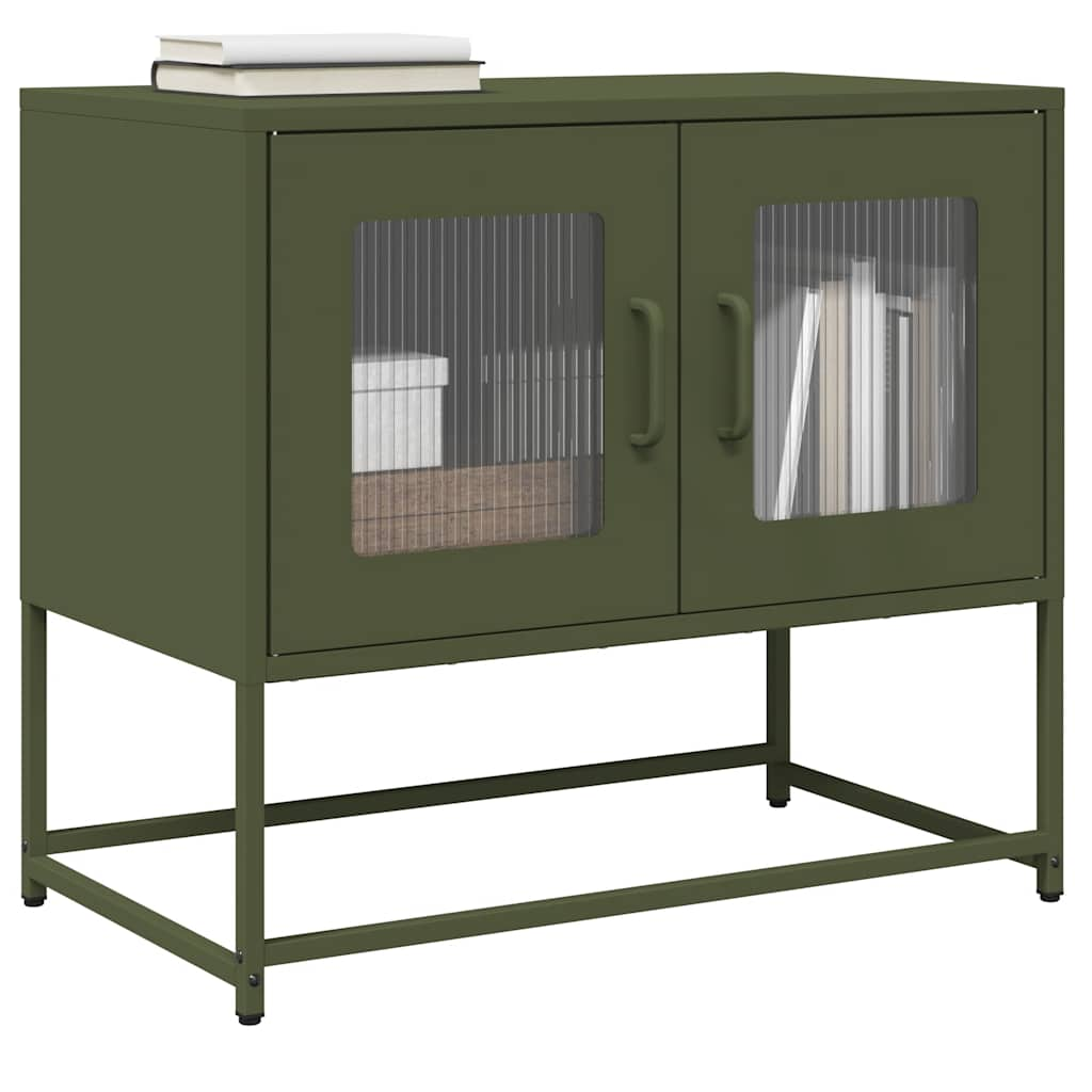 TV Cabinet Olive Green 68x39x60.5 cm Cold-rolled Steel