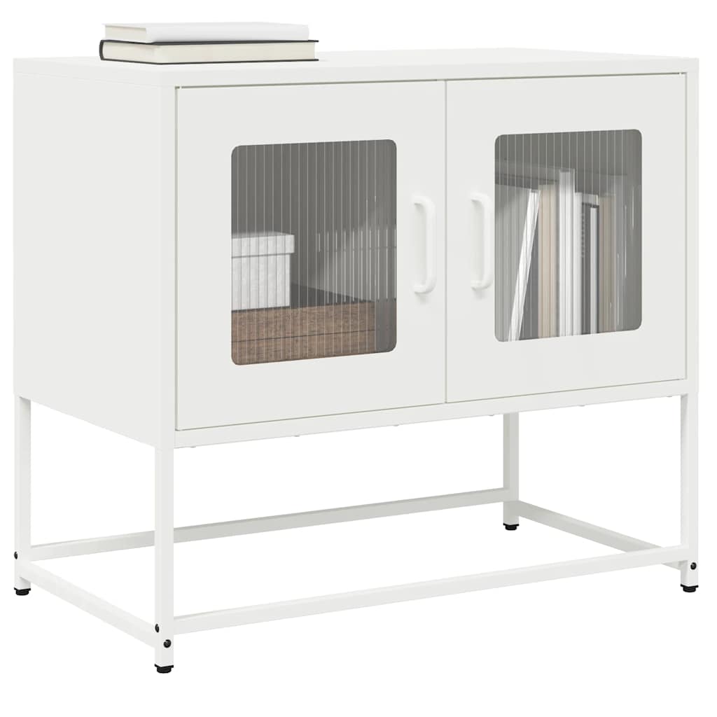 TV Cabinet White 68x39x60.5 cm Cold-rolled Steel