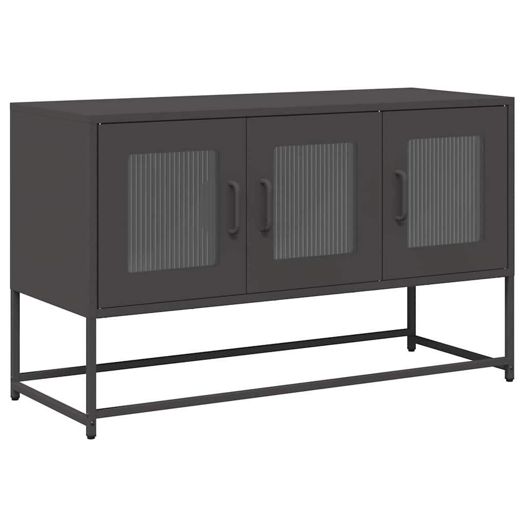 TV Cabinet Black 100.5x39x60.5 cm Cold-rolled Steel