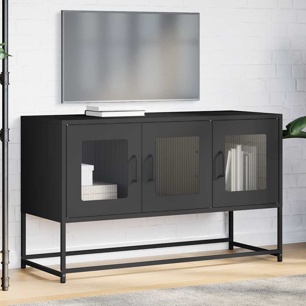 TV Cabinet Black 100.5x39x60.5 cm Cold-rolled Steel