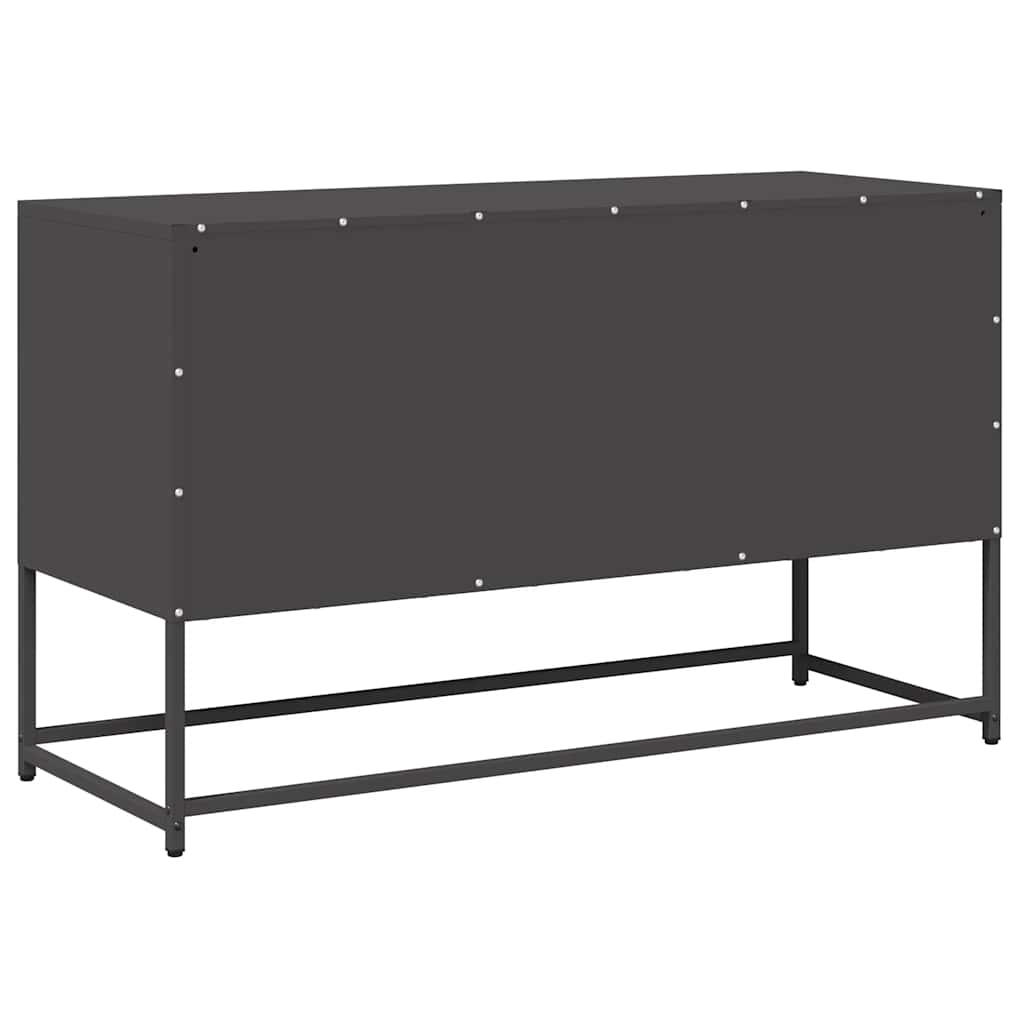 TV Cabinet Black 100.5x39x60.5 cm Cold-rolled Steel