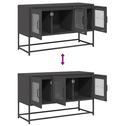 TV Cabinet Black 100.5x39x60.5 cm Cold-rolled Steel