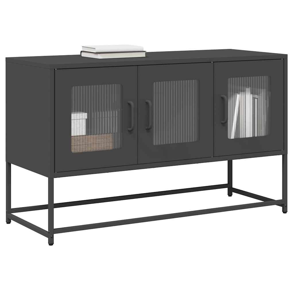 TV Cabinet Black 100.5x39x60.5 cm Cold-rolled Steel