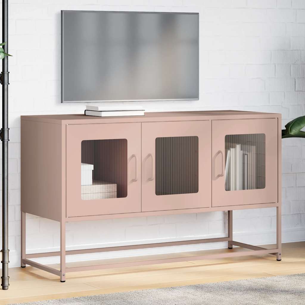 TV Cabinet Pink 100.5x39x60.5 cm Cold-rolled Steel