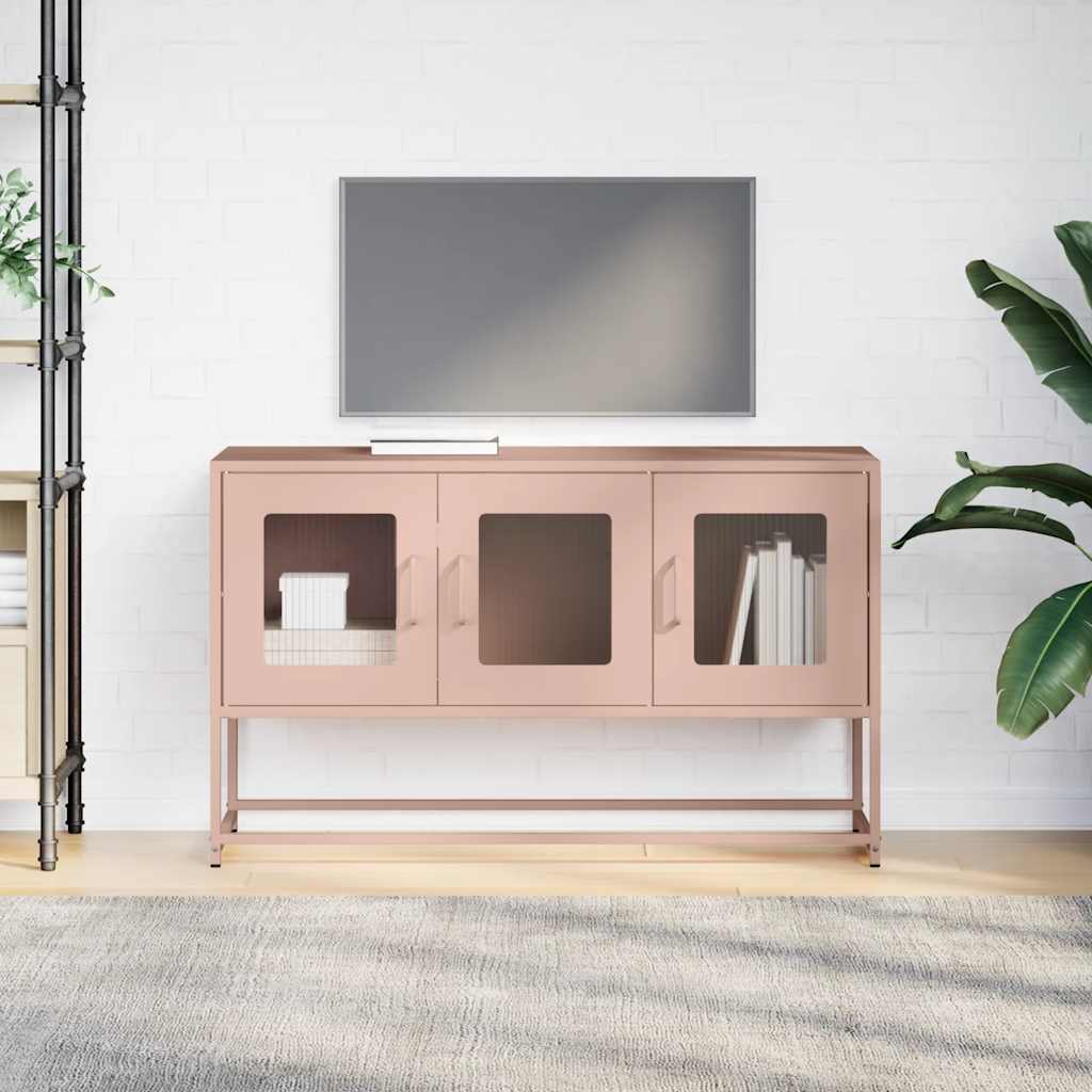 TV Cabinet Pink 100.5x39x60.5 cm Cold-rolled Steel