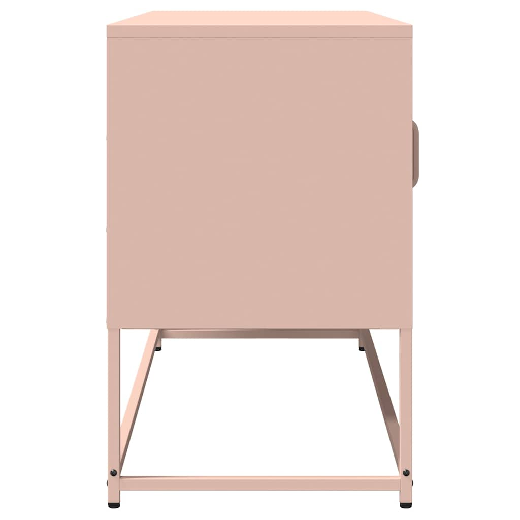 TV Cabinet Pink 100.5x39x60.5 cm Cold-rolled Steel