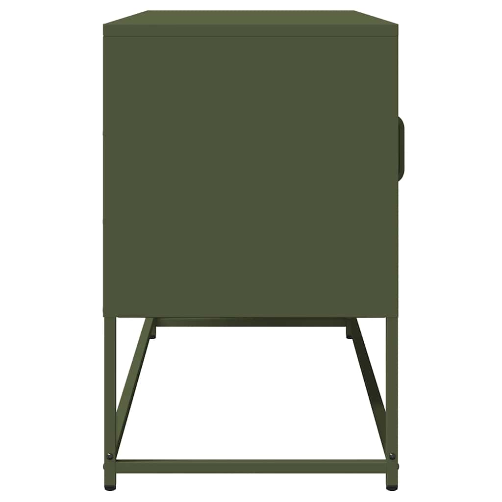 TV Cabinet Olive Green 100.5x39x60.5 cm Cold-rolled Steel