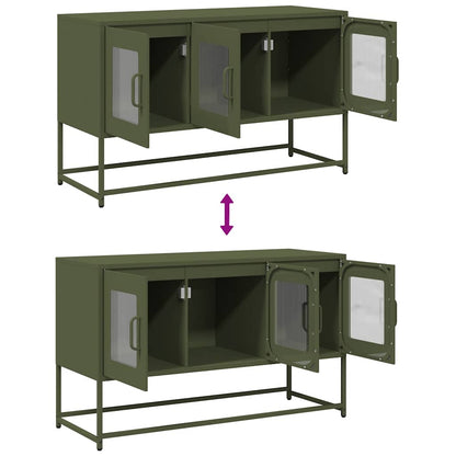 TV Cabinet Olive Green 100.5x39x60.5 cm Cold-rolled Steel