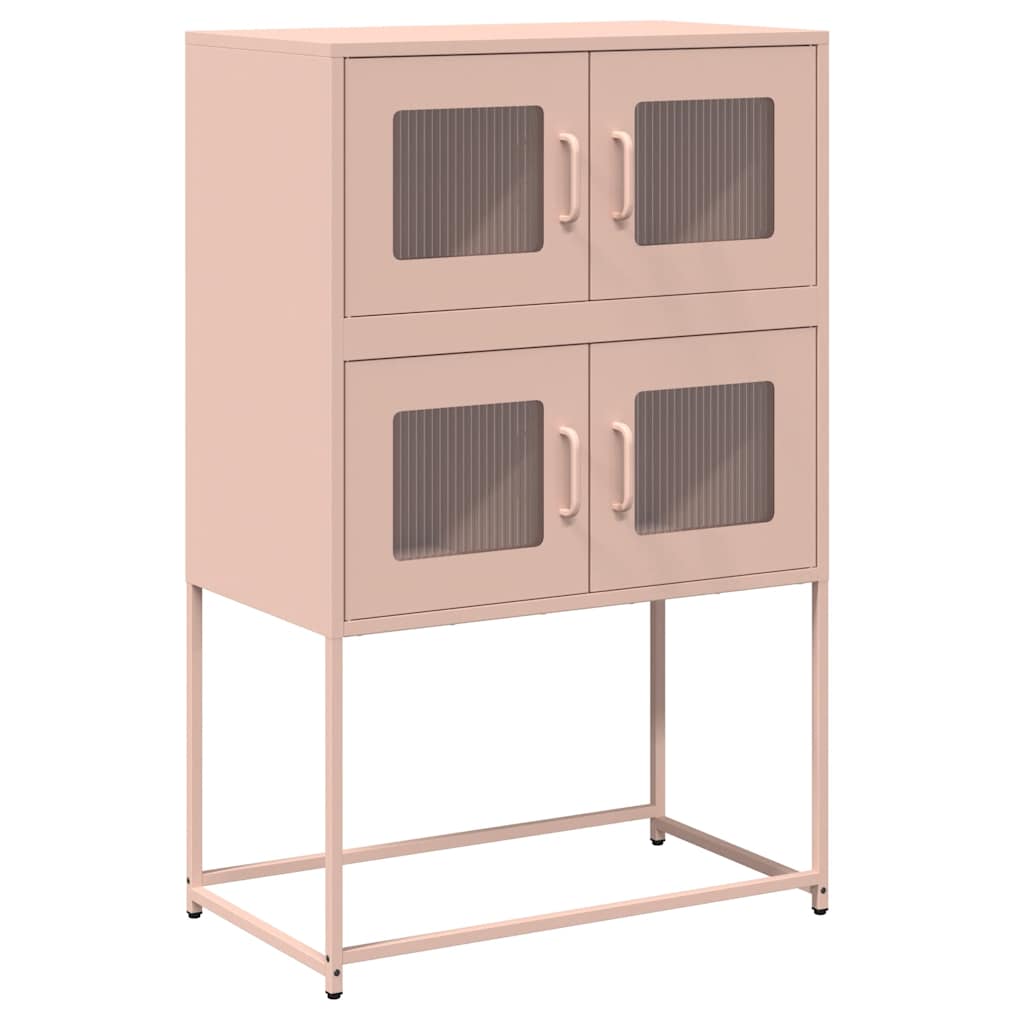 Highboard Pink 68x39x107 cm Steel