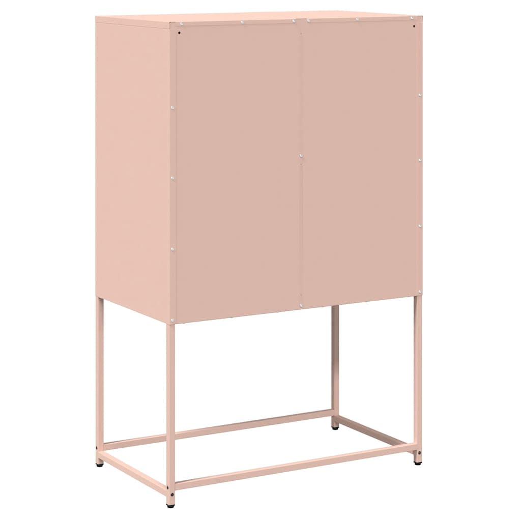 Highboard Pink 68x39x107 cm Steel