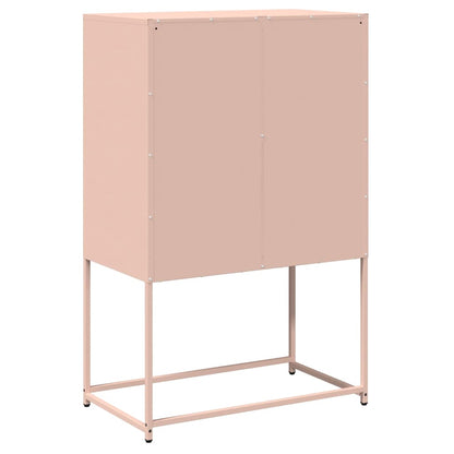 Highboard Pink 68x39x107 cm Steel