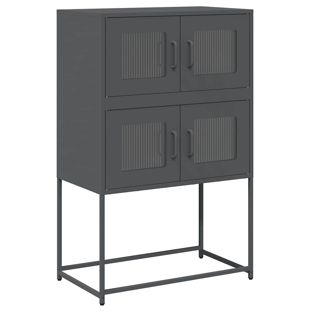 Highboard Anthracite 68x39x107 cm Steel