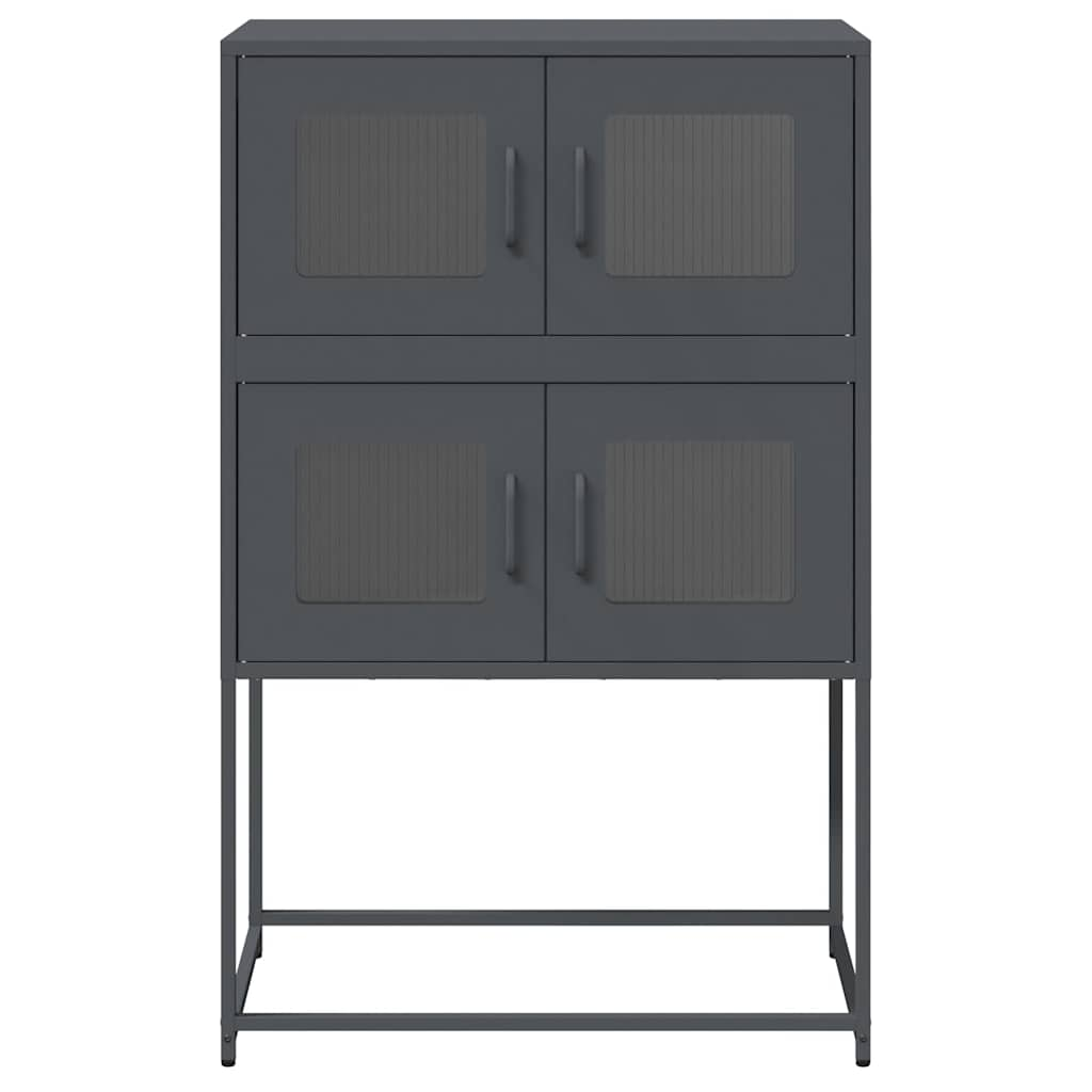 Highboard Anthracite 68x39x107 cm Steel