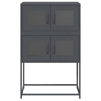 Highboard Anthracite 68x39x107 cm Steel