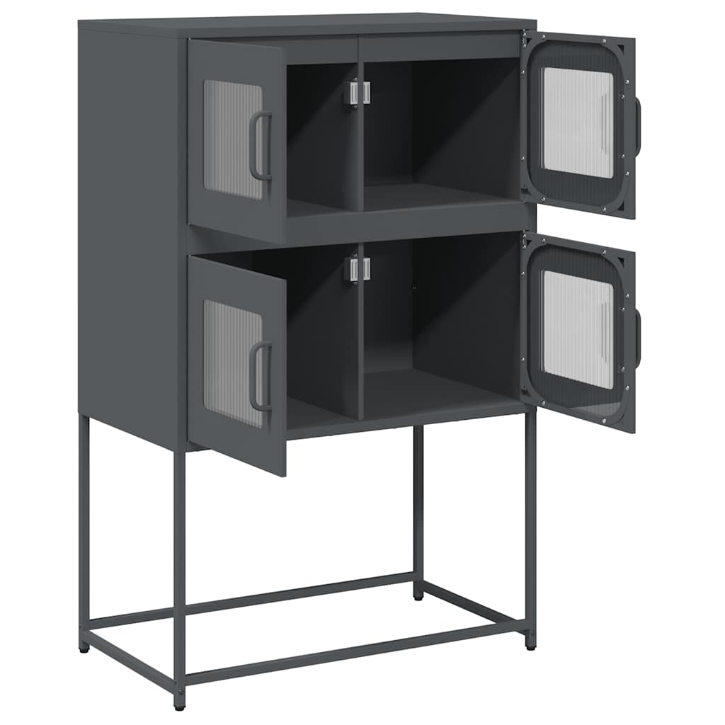 Highboard Anthracite 68x39x107 cm Steel