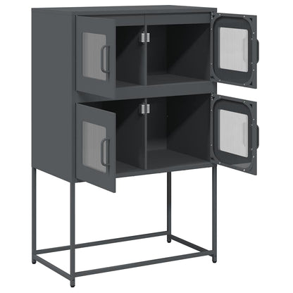 Highboard Anthracite 68x39x107 cm Steel