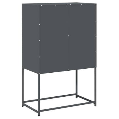 Highboard Anthracite 68x39x107 cm Steel