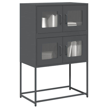 Highboard Anthracite 68x39x107 cm Steel