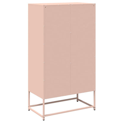 Highboard Pink 68x39x123 cm Steel