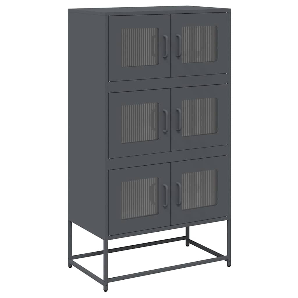 Highboard Anthracite 68x39x123 cm Steel