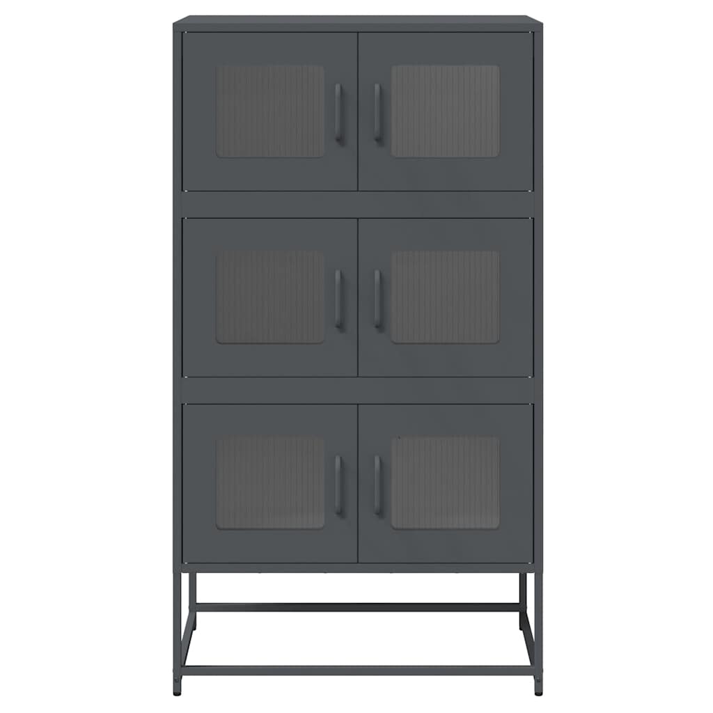 Highboard Anthracite 68x39x123 cm Steel