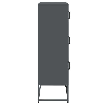 Highboard Anthracite 68x39x123 cm Steel