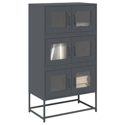 Highboard Anthracite 68x39x123 cm Steel