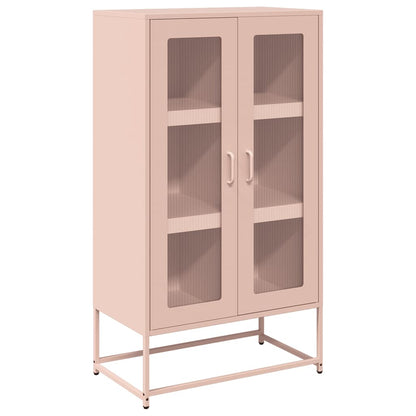 Highboard Pink 68x39x123 cm Steel