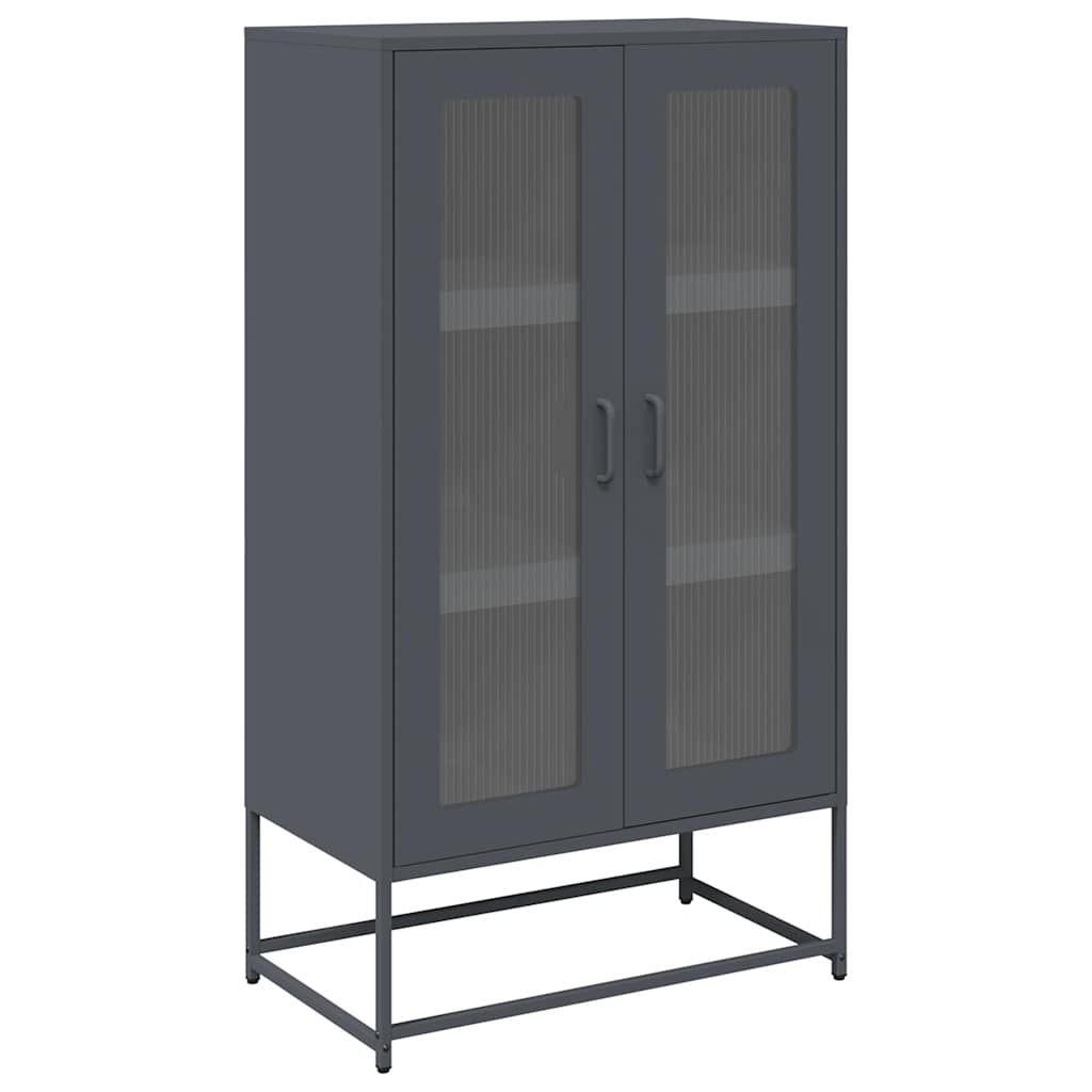 Highboard Anthracite 68x39x123 cm Steel