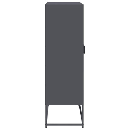 Highboard Anthracite 68x39x123 cm Steel