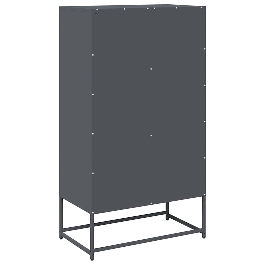 Highboard Anthracite 68x39x123 cm Steel