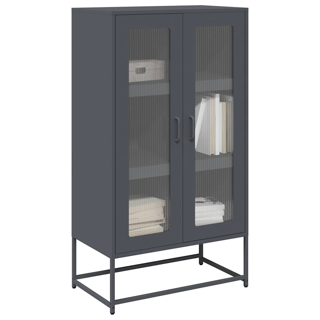 Highboard Anthracite 68x39x123 cm Steel