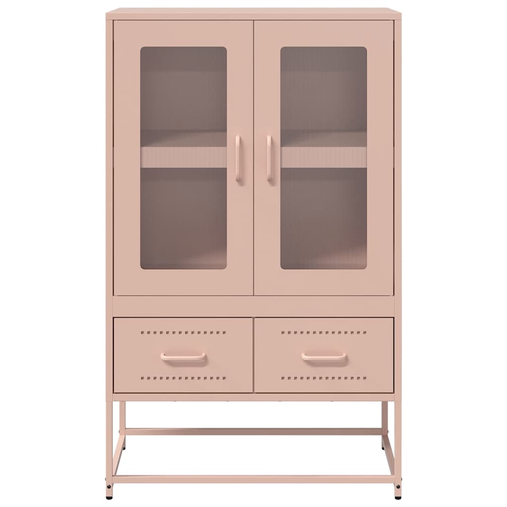 Highboard Pink 68x39x111.5 cm Steel