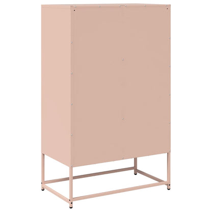 Highboard Pink 68x39x111.5 cm Steel