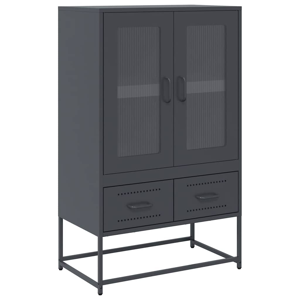 Highboard Anthracite 68x39x111.5 cm Steel