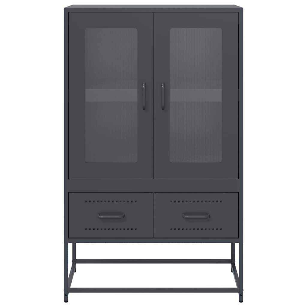 Highboard Anthracite 68x39x111.5 cm Steel