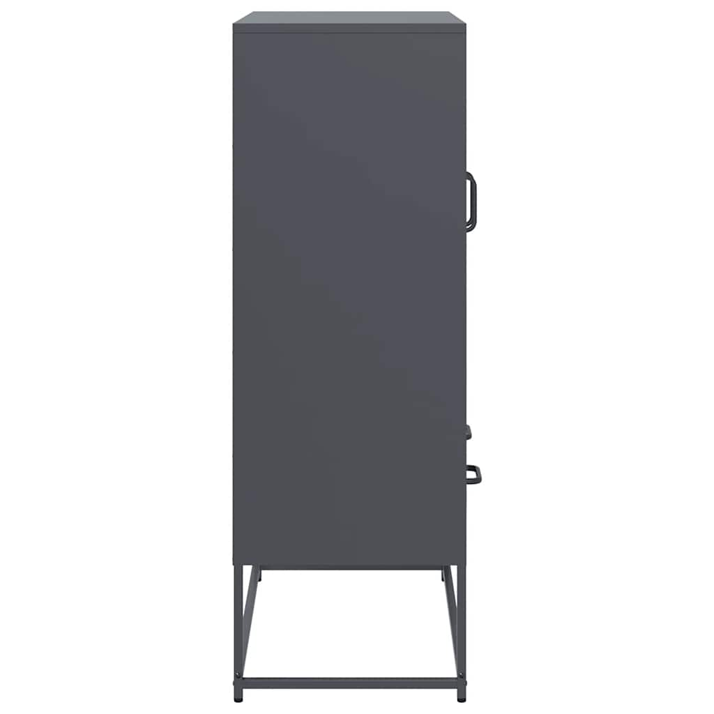 Highboard Anthracite 68x39x111.5 cm Steel