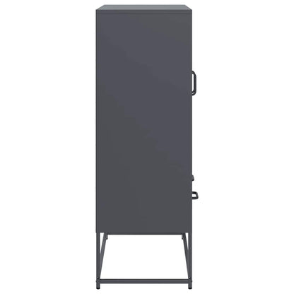 Highboard Anthracite 68x39x111.5 cm Steel