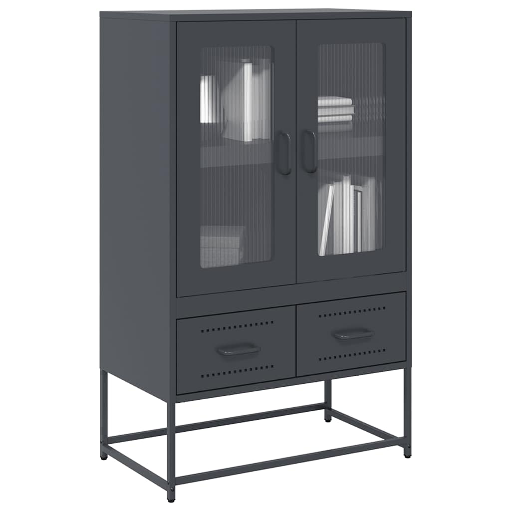 Highboard Anthracite 68x39x111.5 cm Steel