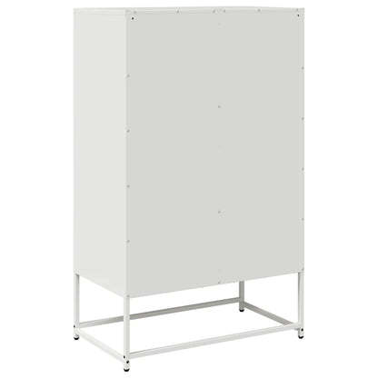 Highboard White 68x39x111.5 cm Steel