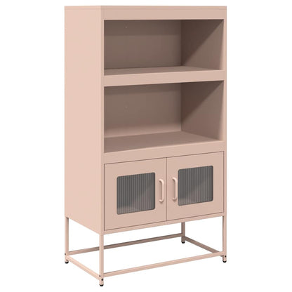 Highboard Pink 68x39x123 cm Steel