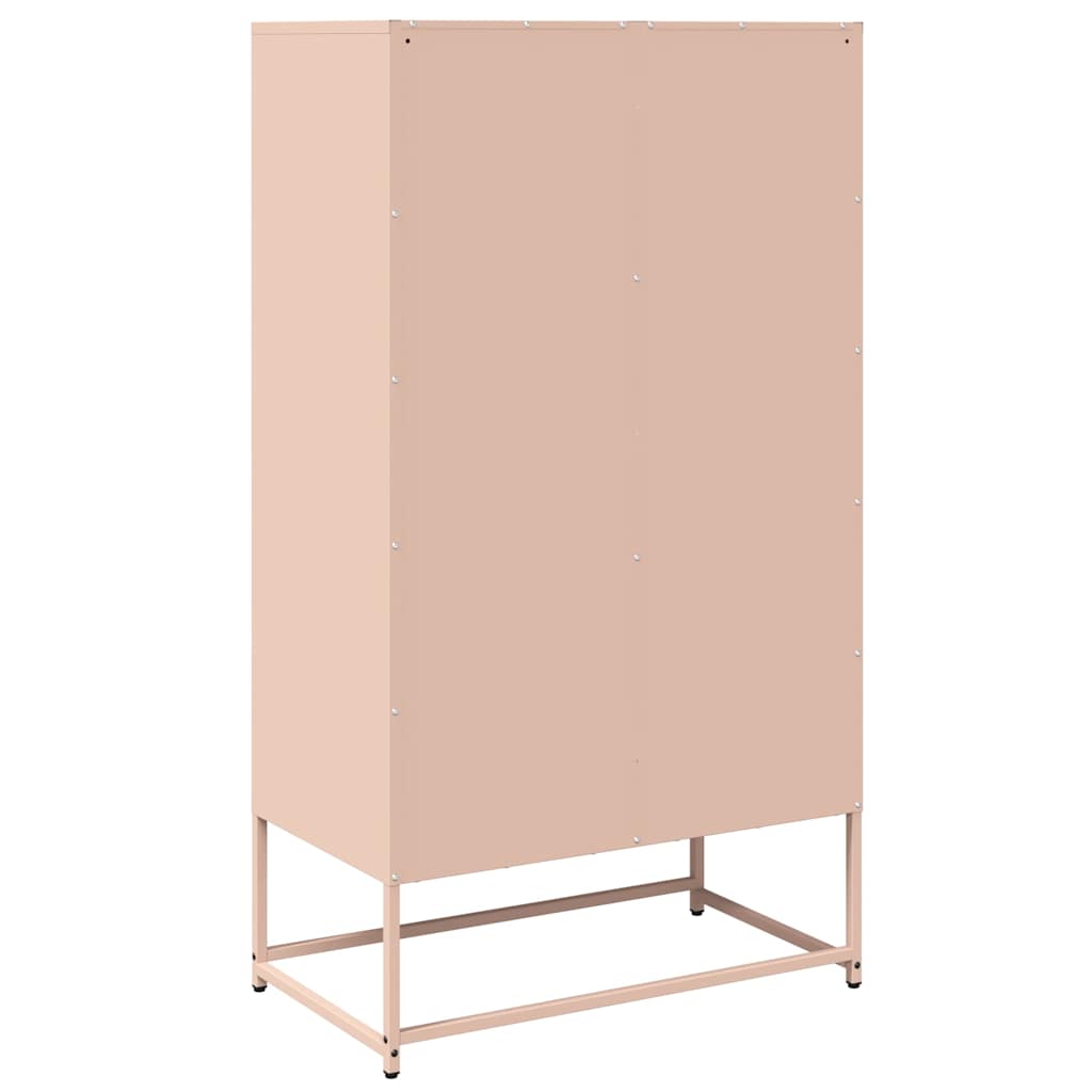 Highboard Pink 68x39x123 cm Steel