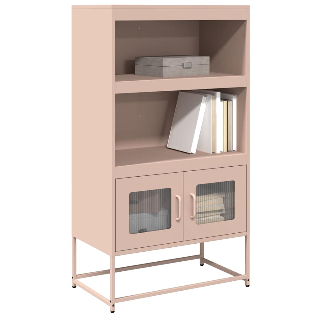 Highboard Pink 68x39x123 cm Steel